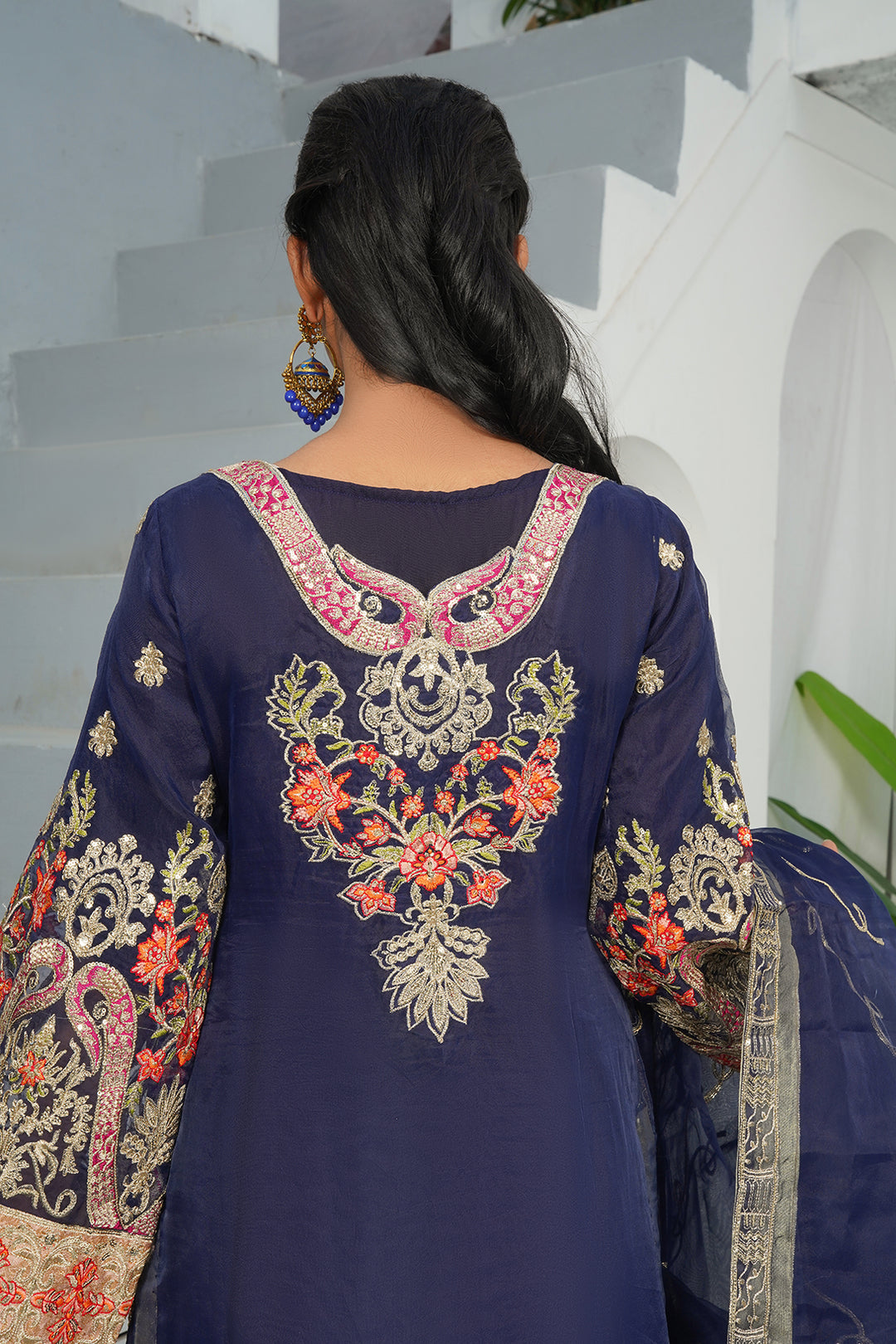 3-PC Fancy Embroidered Dress