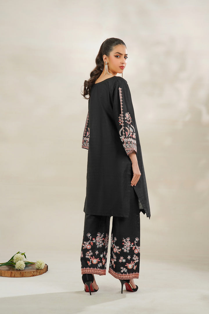 2-PC Embroidered Cambric