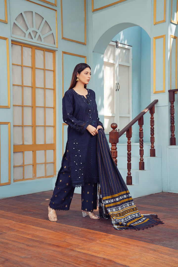 3-PC Embroided Khaddar