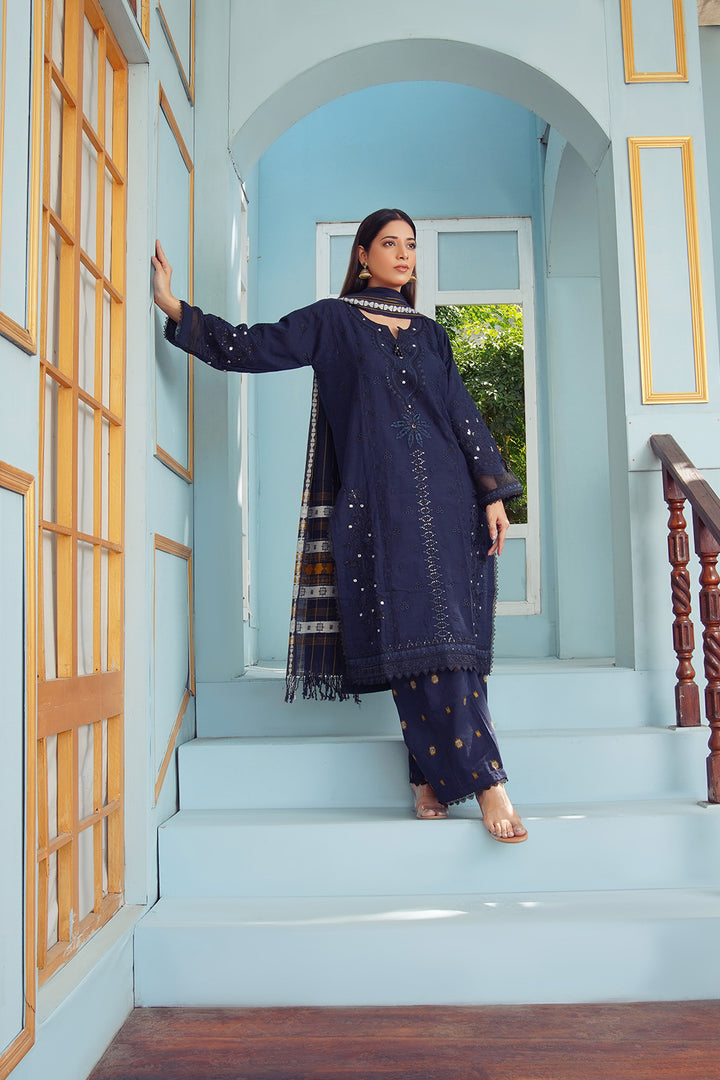 3-PC Embroided Khaddar