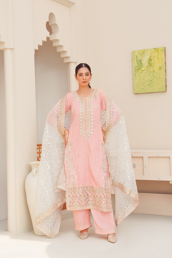 3-PC Fancy Embroided Velvet