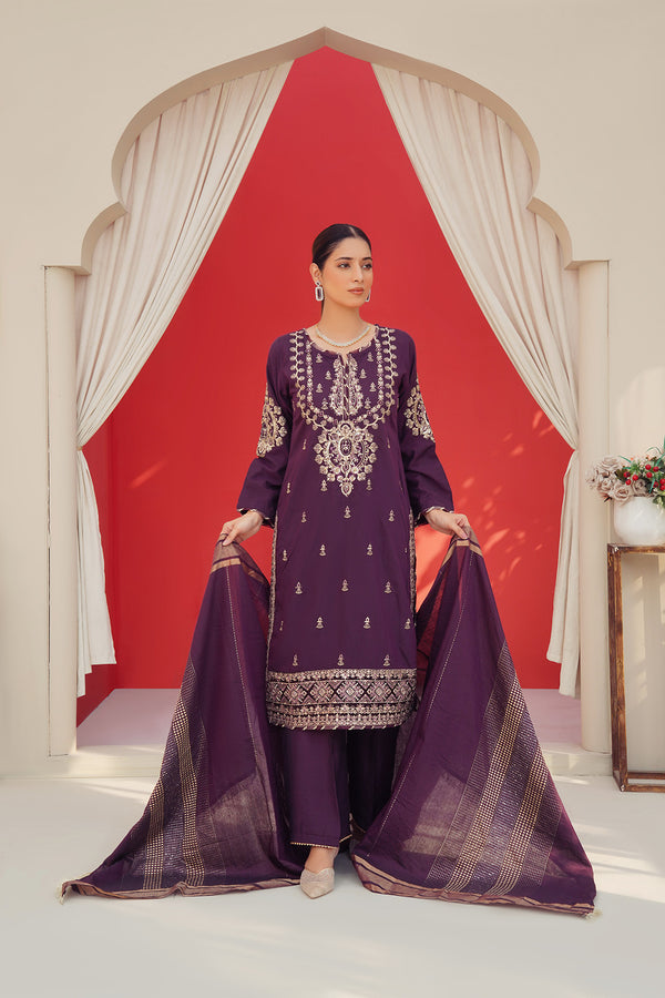 3-PC Embroided Khaddar