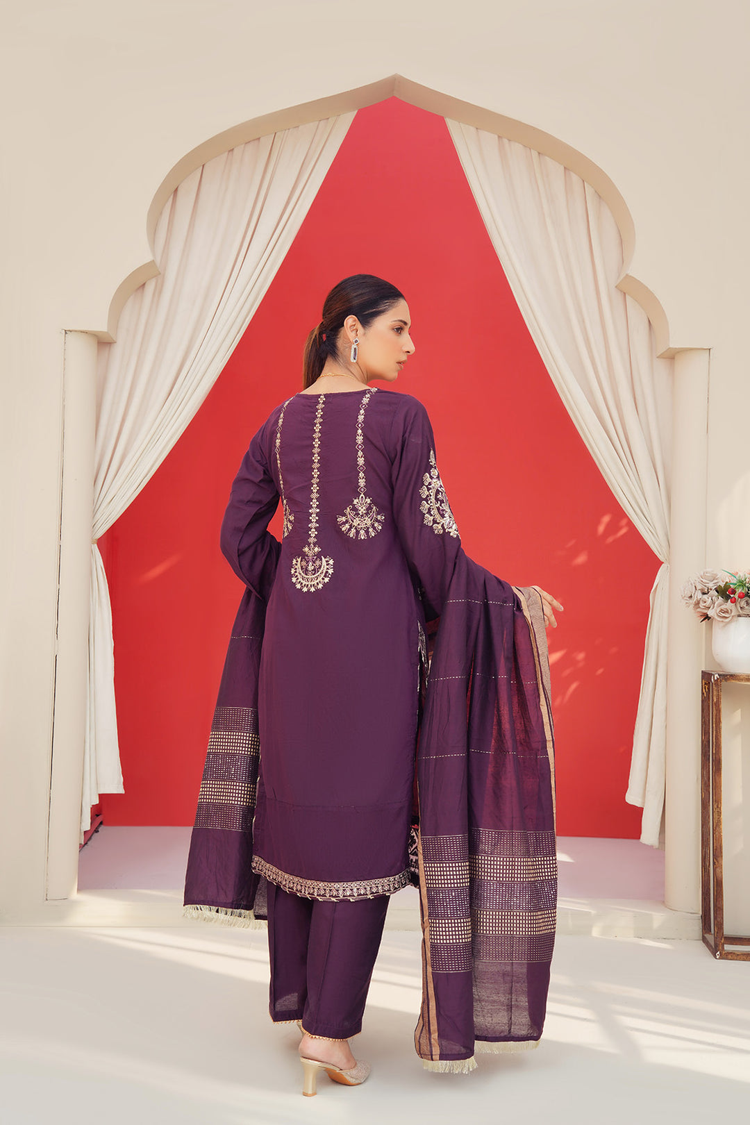 3-PC Embroided Khaddar