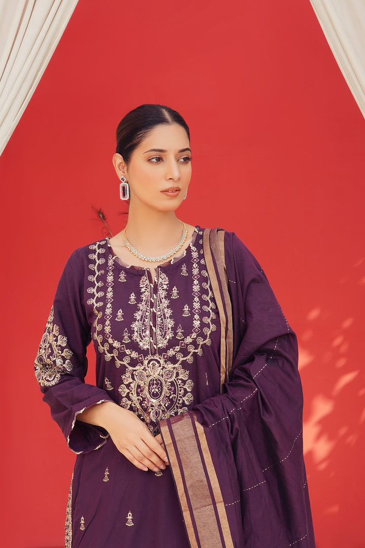 3-PC Embroided Khaddar