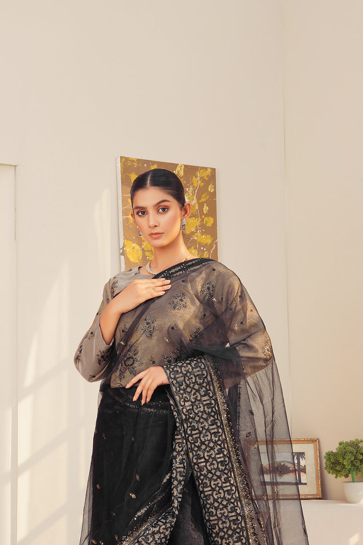 3-PC Fancy Embroided Masoori Jacquard