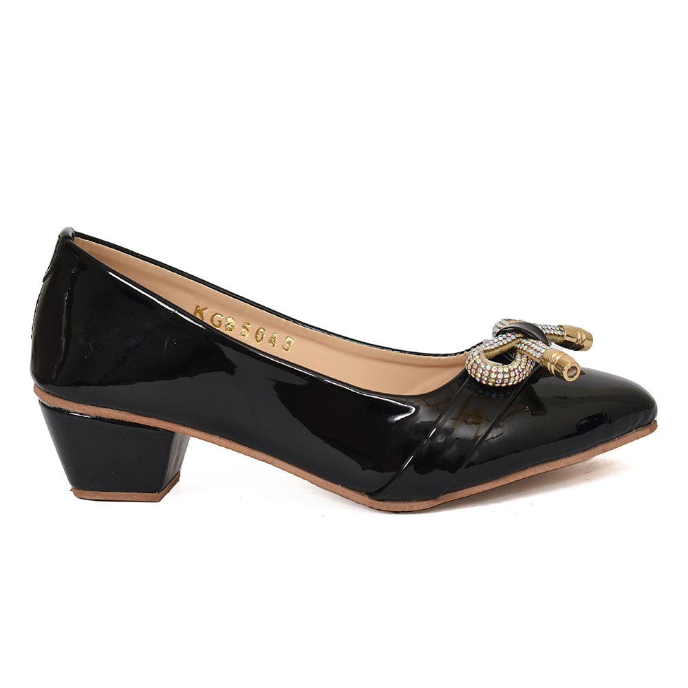 Girls Fancy Court Shoes (Large Size)