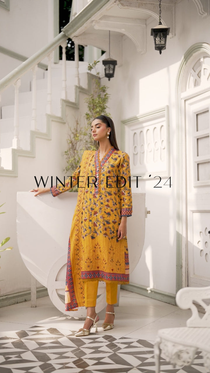 3-PC Embroided Khaddar