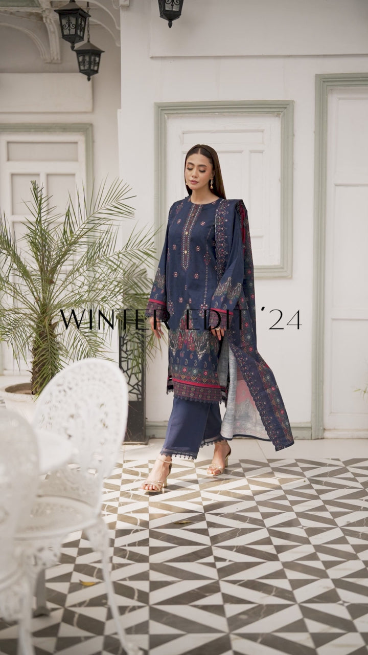 3-PC Embroided Khaddar